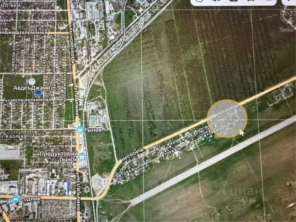 Участок в Крым, Евпатория Авиатор СНТ, аллея Вторая (4.5 сот.) - Фото 1