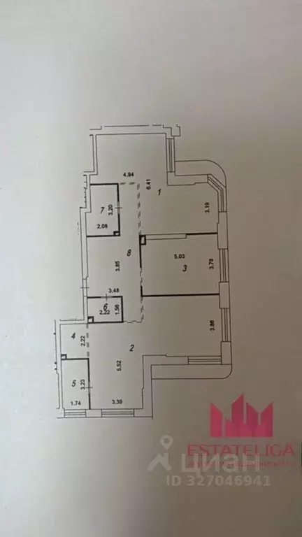 Свободной планировки кв. Москва ул. Василия Ланового, 5 (124.0 м) - Фото 2