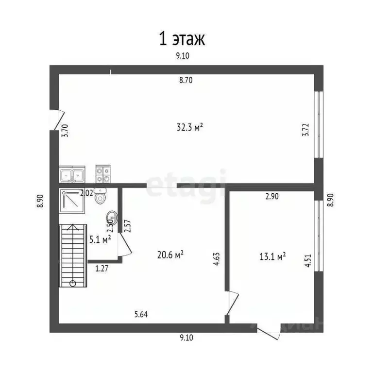 Дом в Тамбовская область, Тамбов Строитель СНТ, 19 (97 м) - Фото 1
