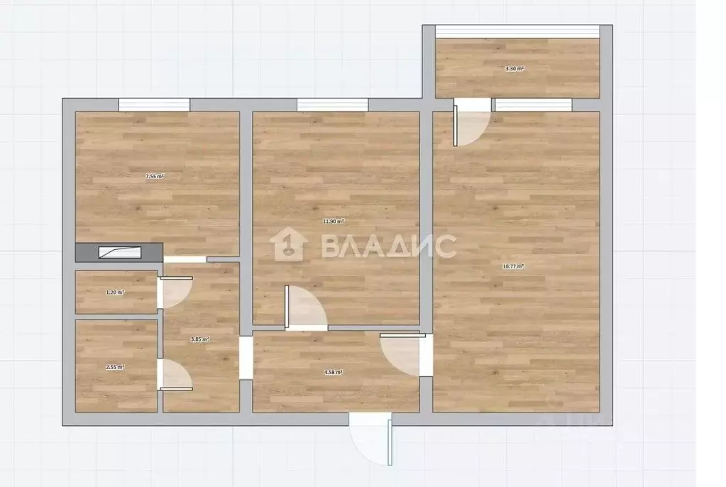 2-к кв. Московская область, Раменское ул. Чугунова, 36 (50.0 м) - Фото 2
