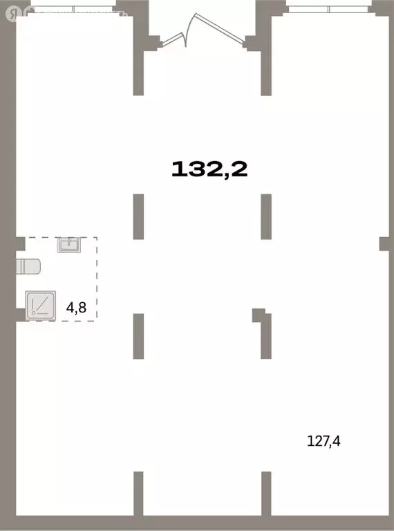 Помещение свободного назначения (132.16 м) - Фото 1