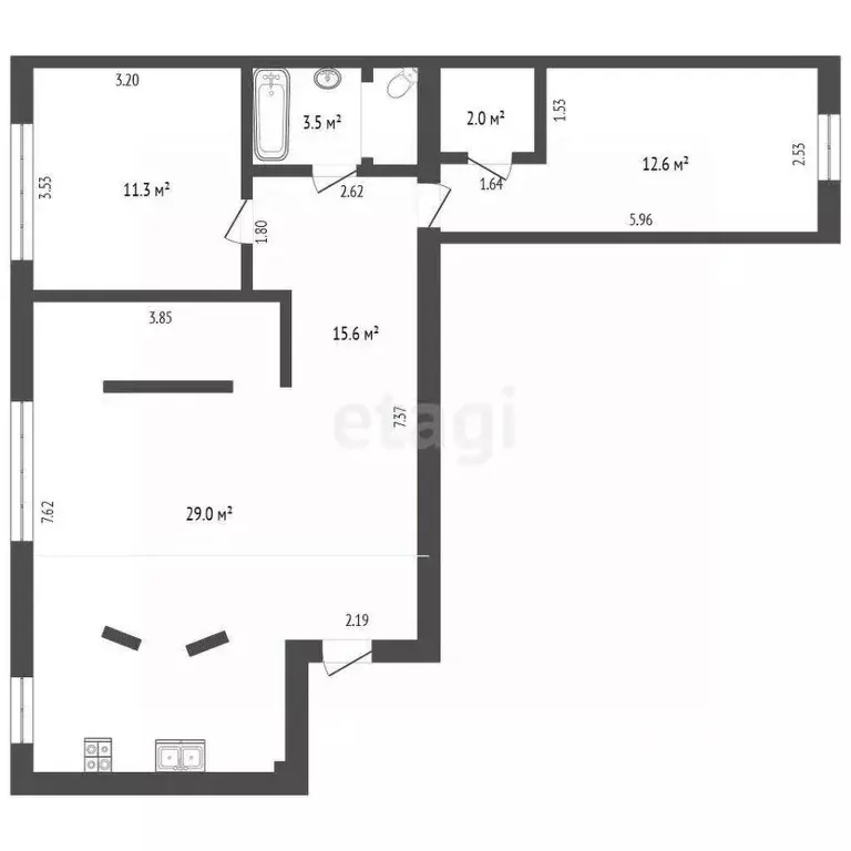 2-к кв. Ямало-Ненецкий АО, Тарко-Сале Пуровский район, ул. 50 лет ... - Фото 2