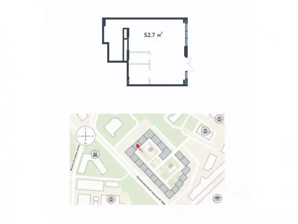 Торговая площадь в Москва Малая Почтовая ул., 12 (53 м) - Фото 2