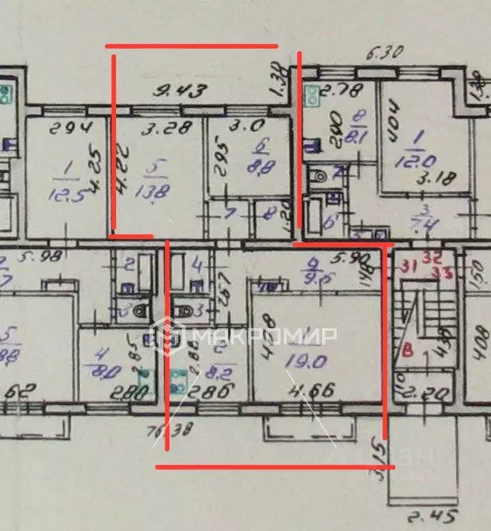 3-к кв. Челябинская область, Челябинск пос. Аэропорт, 16 (67.0 м) - Фото 2
