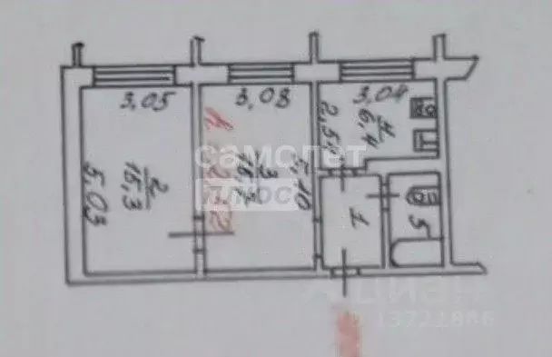 2-к кв. Ямало-Ненецкий АО, Ноябрьск просп. Мира, 78А (44.5 м) - Фото 1