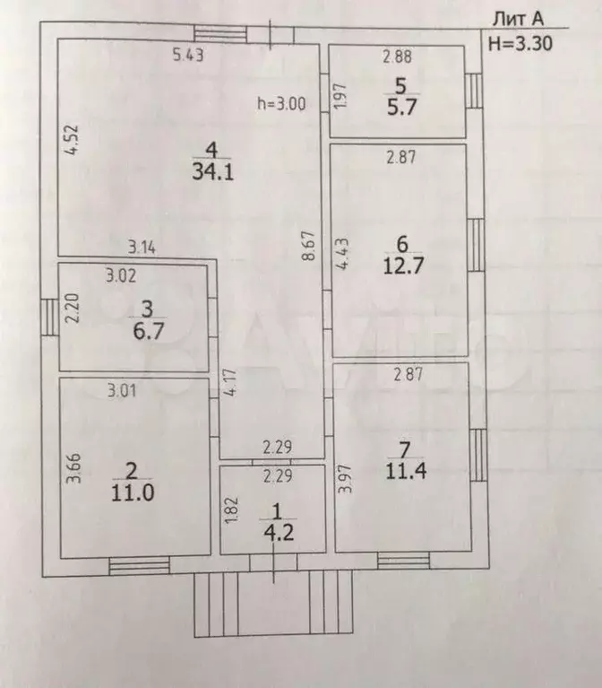 Дом 100 м на участке 3 сот. - Фото 1