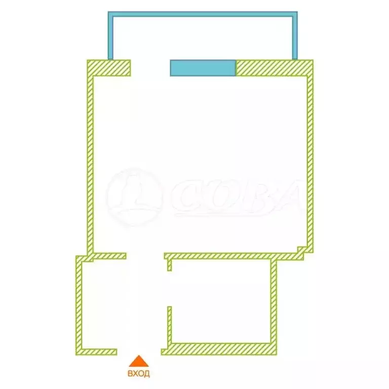 Квартира-студия: Тюмень, улица Николая Никитина, 4 (26.6 м) - Фото 2