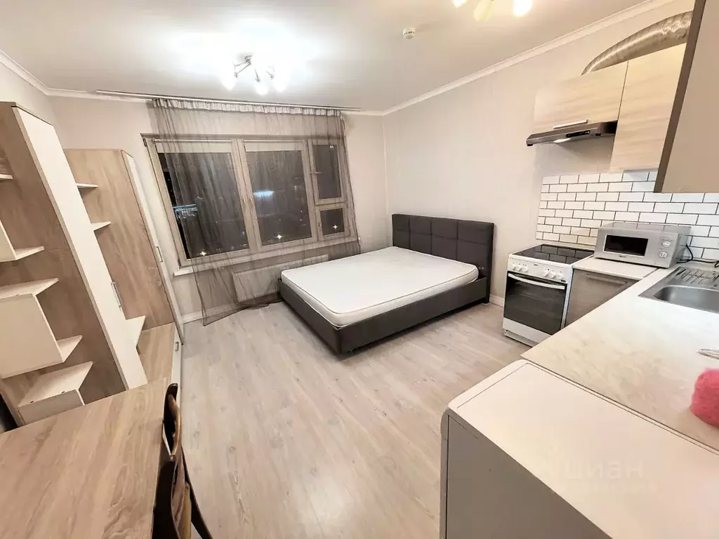 Студия Москва пос. Коммунарка, ул. Бачуринская, 13 (27.0 м) - Фото 1