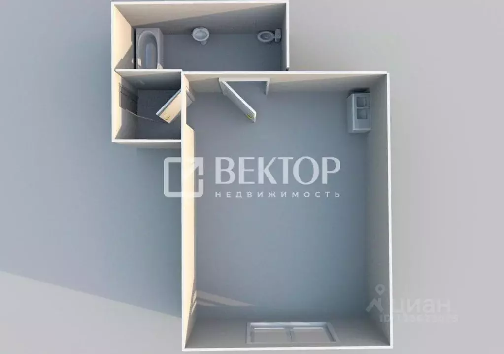 Студия Ярославская область, Ярославль ул. Дядьковская, 2 (29.0 м) - Фото 2