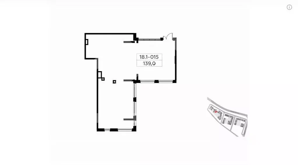 Торговая площадь в Москва Скандинавия жилой комплекс, 18.1.2 (139 м) - Фото 2