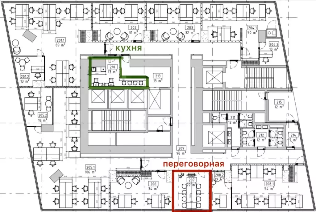 Офис в Москва Мосфильмовская ул., 8 (34 м) - Фото 1