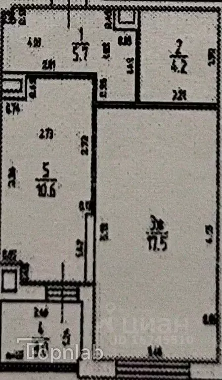 1-к кв. Калининградская область, Калининград Елизаветинская ул., 5 ... - Фото 2