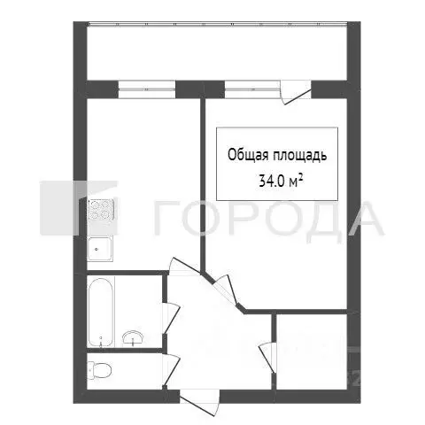 1-к кв. Новосибирская область, Новосибирск ул. Федосеева, 2 (40.3 м) - Фото 1