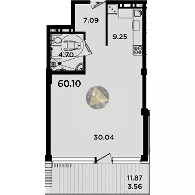 Студия Крым, Ялта муниципальный округ, Гурзуф пгт ул. Геологов, 7к3 ... - Фото 2