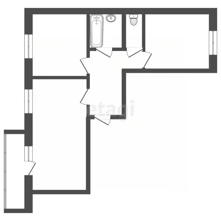 2-к кв. Белгородская область, Белгородский район, с. Стрелецкое ул. ... - Фото 1