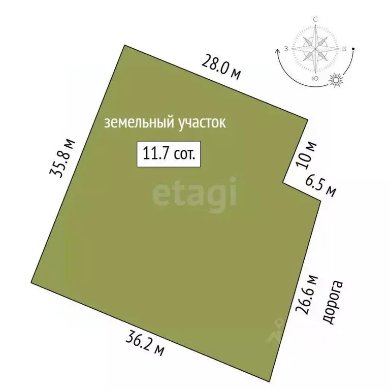 Участок в Татарстан, Тукаевский район, с. Калмаш  (12.0 сот.) - Фото 2