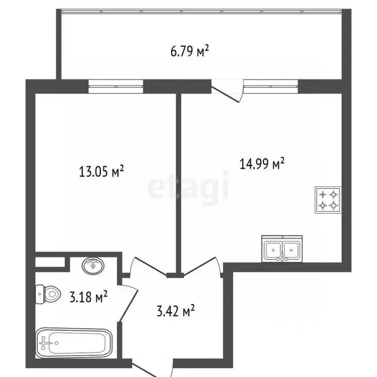 1-к кв. Санкт-Петербург Планерная ул., 87к1 (36.2 м) - Фото 2