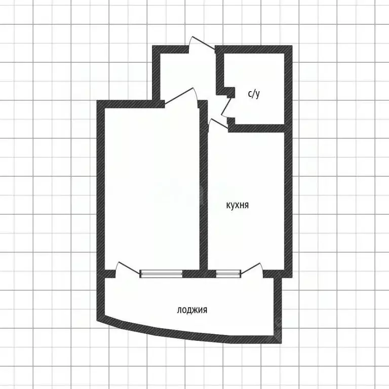 1-к кв. Белгородская область, Белгород ул. Щорса, 45дк2 (42.5 м) - Фото 2
