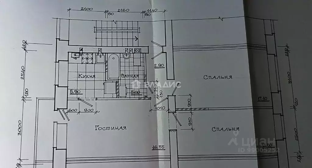 3-к кв. Ивановская область, Иваново 30-й мкр, 2 (62.0 м) - Фото 2