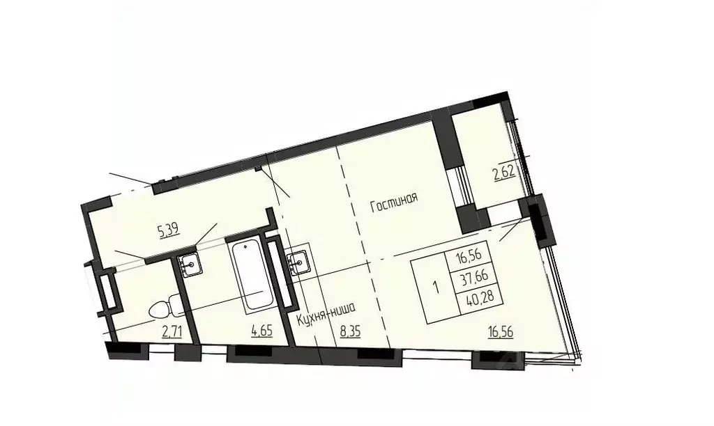 Студия Саха (Якутия), Якутск ул. Чкалова, 39А (40.28 м) - Фото 0