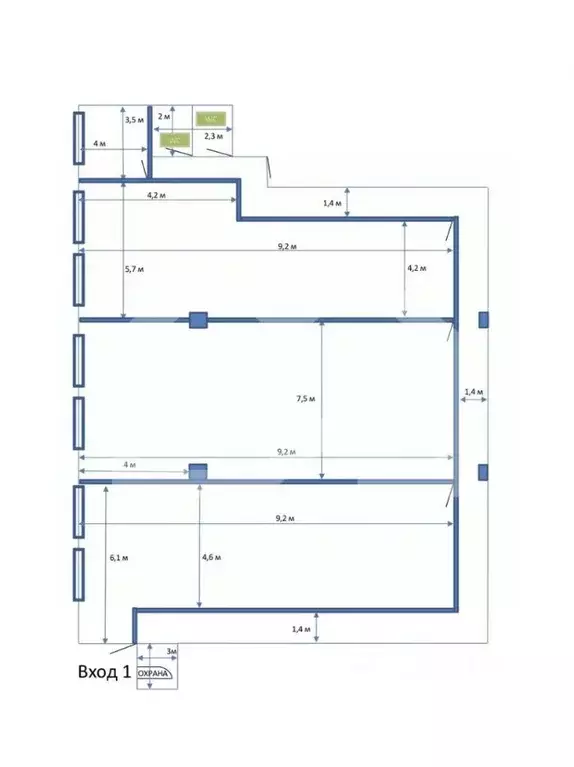 Помещение свободного назначения в Москва Ферганская ул., 6к2 (60 м) - Фото 2