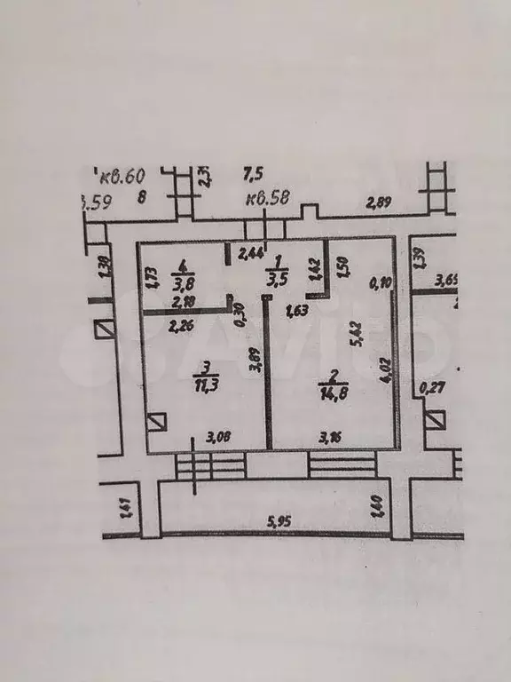 1-к. квартира, 41,7 м, 5/11 эт. - Фото 0
