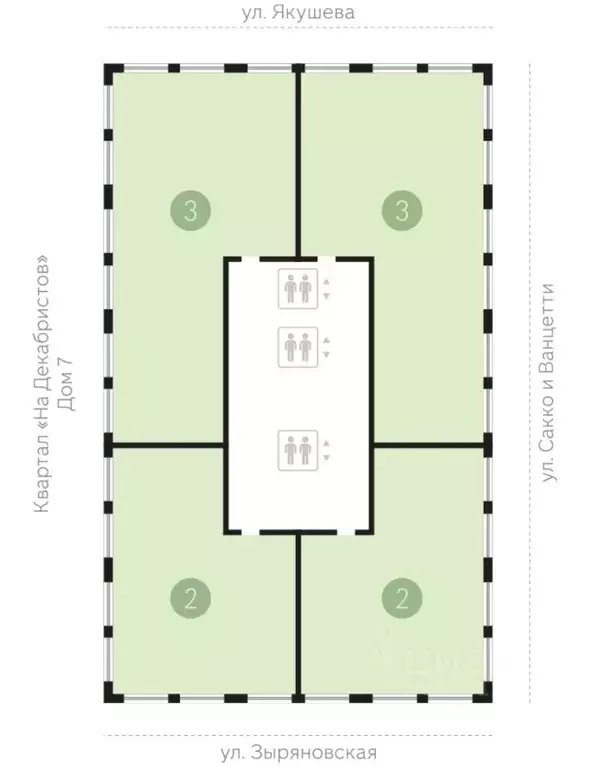 3-к кв. Новосибирская область, Новосибирск ул. Сакко и Ванцетти, 21 ... - Фото 2