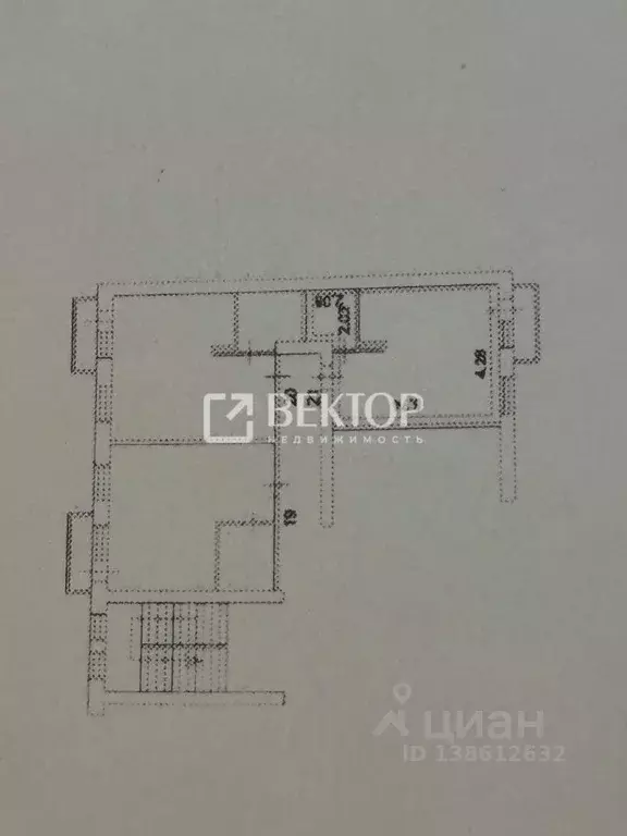 Студия Ивановская область, Иваново Бакинский проезд, 53Блит1 (27.0 м) - Фото 2