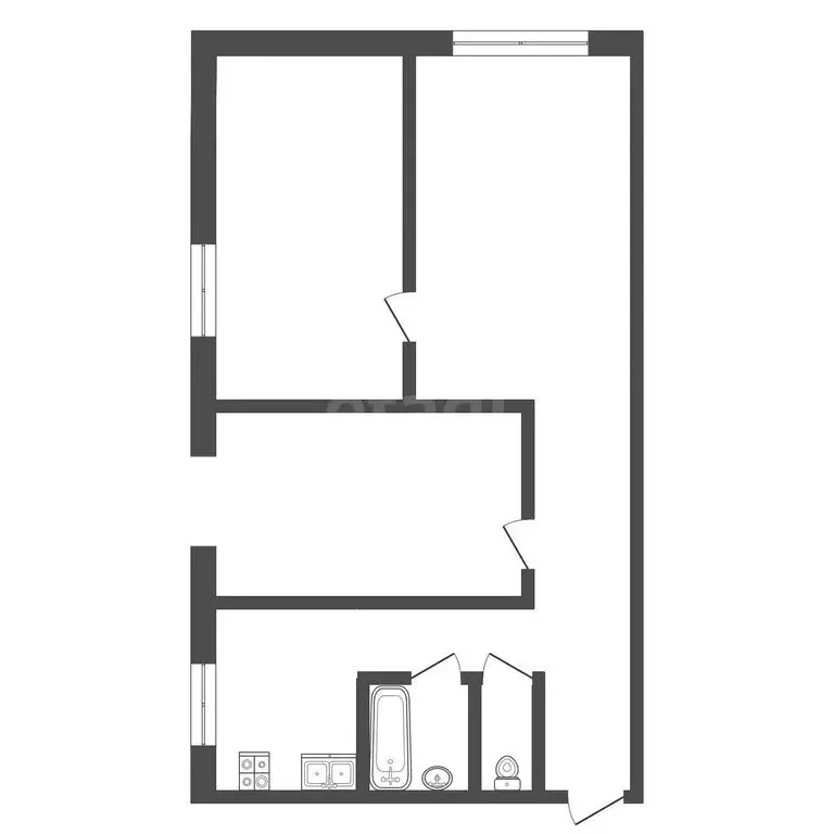 3-комнатная квартира: Новокузнецк, улица Бугарева, 14 (55.6 м) - Фото 1