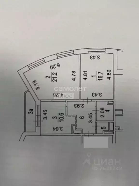 2-к кв. Москва Куркинское ш., 17к9 (61.1 м) - Фото 1