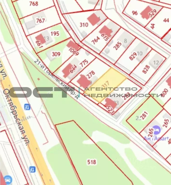 Участок в Тульская область, Тула пос. Горелки, проезд 21-й Горельский ... - Фото 0