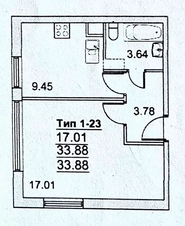 1-к кв. Ленинградская область, Всеволожский район, Бугровское ... - Фото 1