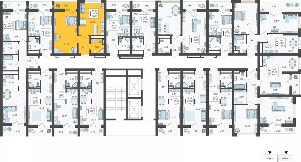 1-комнатная квартира: Сочи, микрорайон Бытха, Ясногорская улица, ... - Фото 2