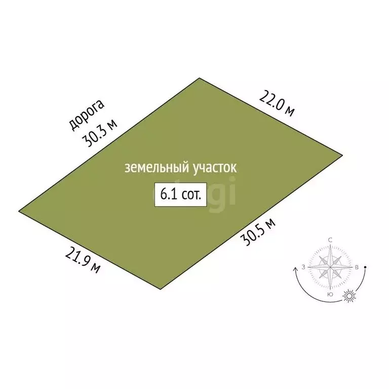 Участок в Новый Уренгой, ДНТ Лира, Видная улица (614 м) - Фото 1