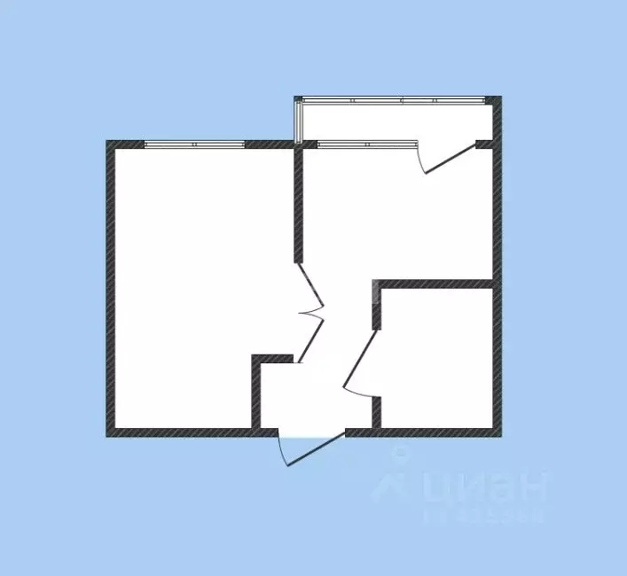 1-к кв. Белгородская область, Губкин Севастопольская ул., 115 (38.5 м) - Фото 2