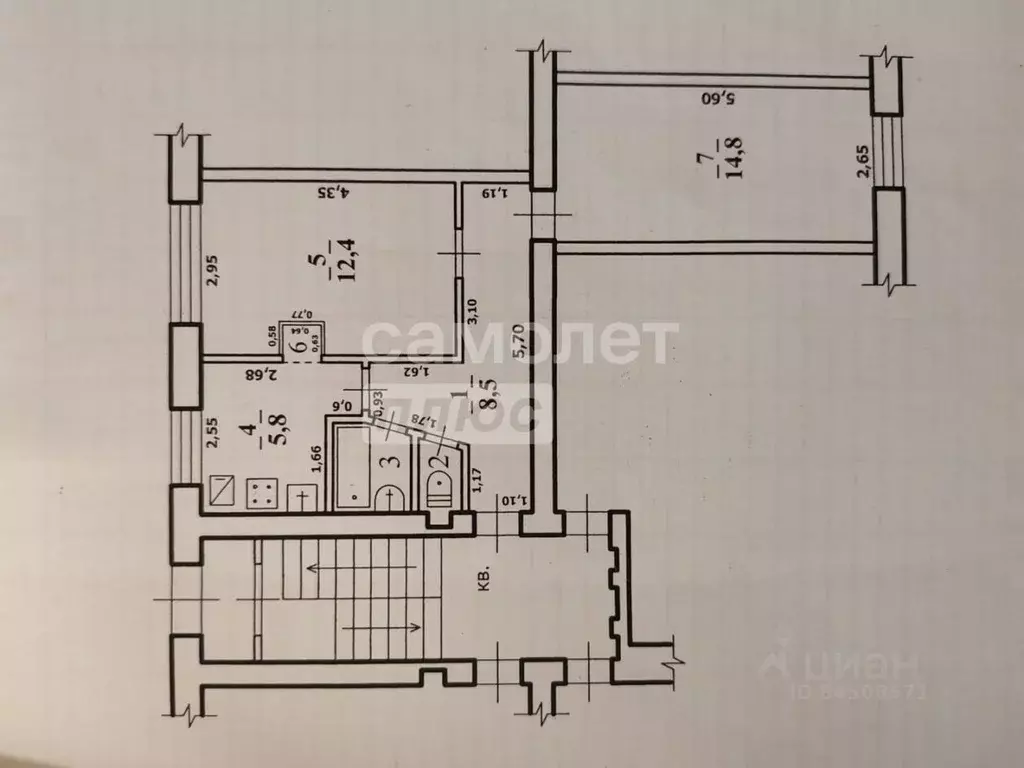 2-к кв. Калужская область, Людиново ул. Гогиберидзе, 21 (44.7 м) - Фото 2