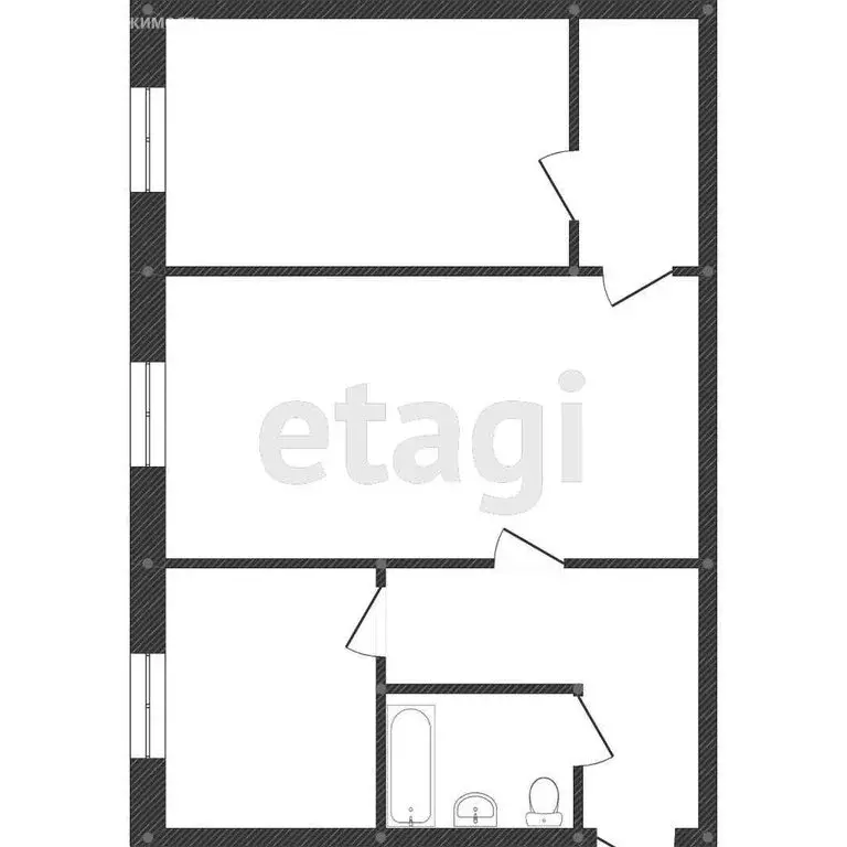 2-комнатная квартира: Кострома, улица Козуева, 71 (75 м) - Фото 0