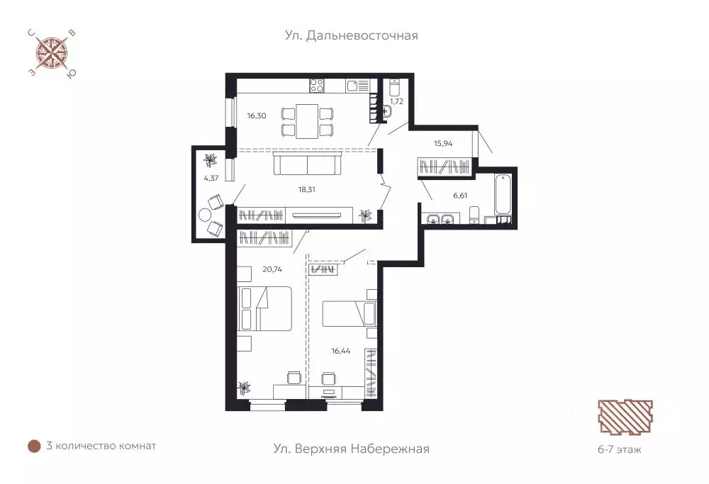 3-к кв. Иркутская область, Иркутск Октябрьский округ, Дом на ... - Фото 1