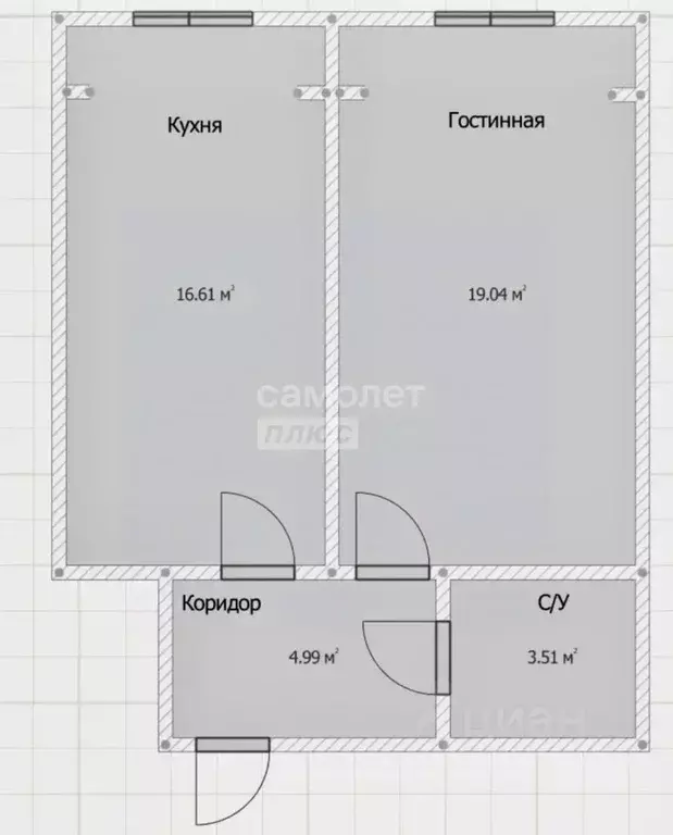 1-к кв. Дагестан, Дербент ул. Сальмана, 34 (44.0 м) - Фото 2