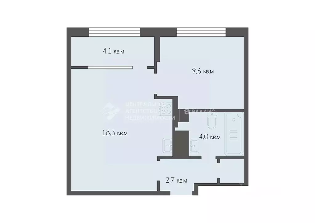 1-к кв. Рязанская область, Рязань Советская ул. (39.51 м) - Фото 1