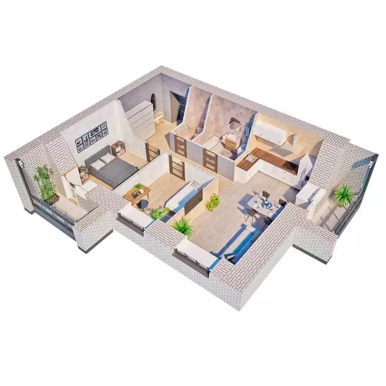 3-к кв. Амурская область, Благовещенск 187-й кв-л,  (67.0 м) - Фото 1