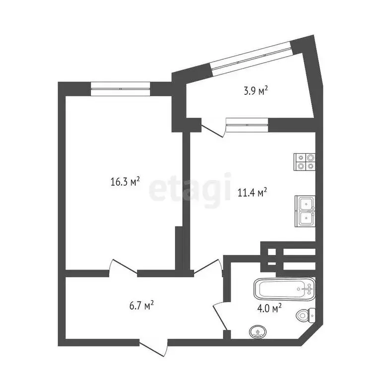 1-комнатная квартира: Самара, проспект Карла Маркса, 246 (40.4 м) - Фото 0