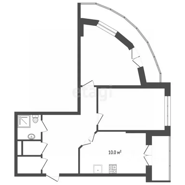 2-к кв. Ставропольский край, Кисловодск Окопная ул. (61.0 м) - Фото 2