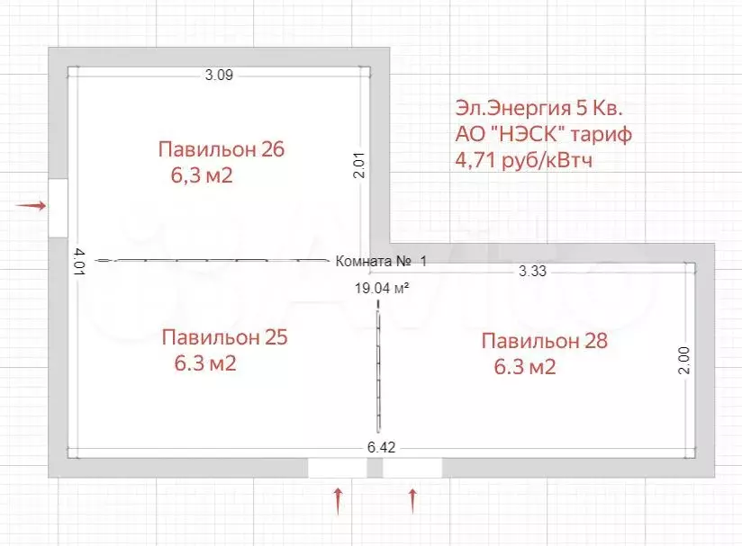 Торговый павильон на Центральном Рынке, 19 м2 - Фото 0