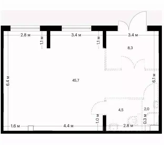 Помещение свободного назначения в Москва Середневский Лес жилой ... - Фото 2