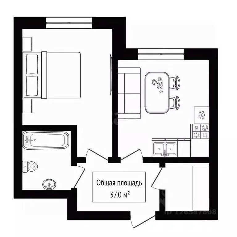 1-к кв. Новосибирская область, Новосибирск Красный просп., 167/3 (37.0 ... - Фото 2