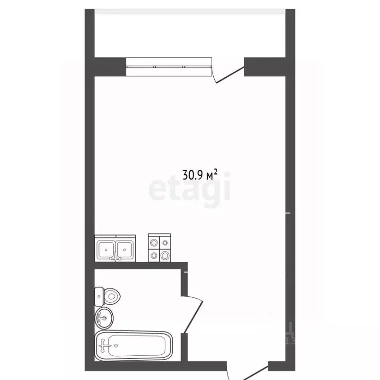 Студия Крым, Ялта муниципальный округ, Ливадия пгт ул. Виноградная, ... - Фото 2