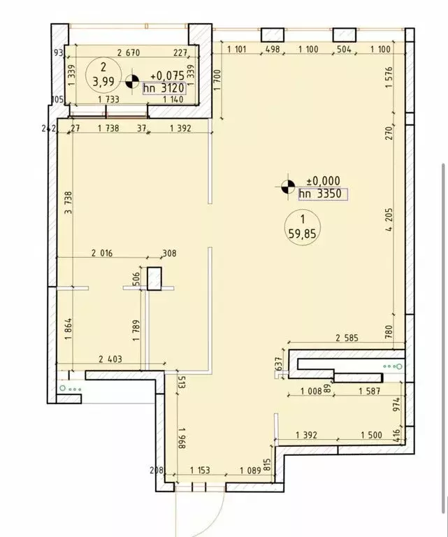 2-комнатная квартира: Москва, улица Усачёва, 15А (65 м) - Фото 0