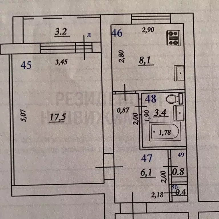 1-к кв. Самарская область, Самара Запорожская ул., 35 (39.0 м) - Фото 2