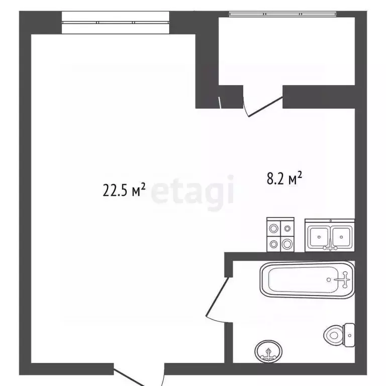 Студия Москва Сосенское поселение, просп. Куприна, 7к3 (22.5 м) - Фото 2